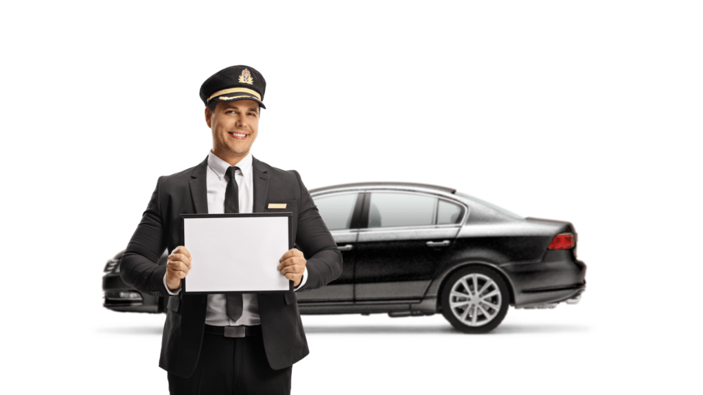 chauffeur meeting a customer at Orlando's MCO airport  