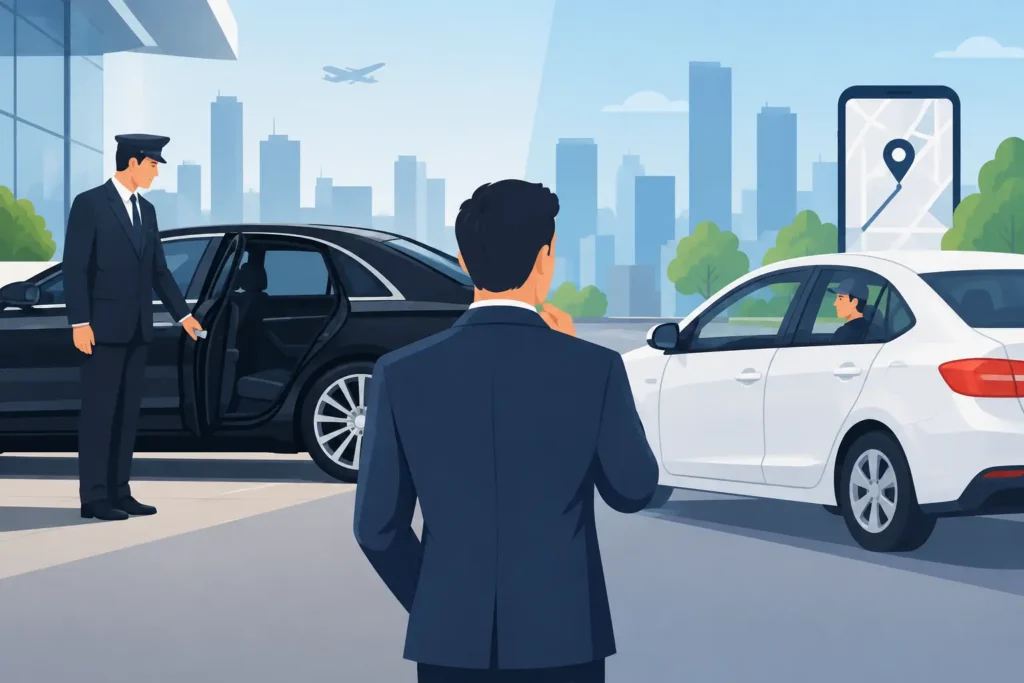Executive Driver Versus Rideshare: What Fits?