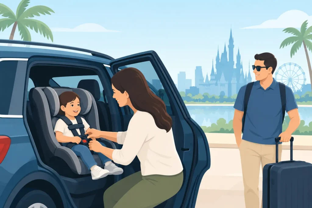 When to Request Private Car Child Seats in Orlando